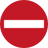 No entry for all vehicles