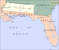 Spanish Florida after Pinckney's Treaty in 1795