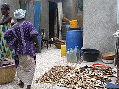 Poissons séchés.