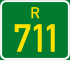 Regional route R711 shield