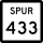 State Highway Spur 433 marker