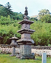 The three-storey pagoda at the site