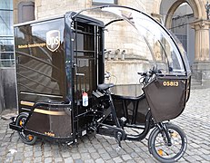 UPS e-drive electric-assisted cargo tricycle in Cologne, Germany