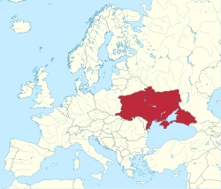 乌克兰人民共和国在1919年在巴黎和会上所要求的疆域