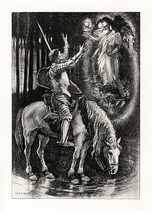Illustration to Tennyson's "Sir Galahad" by W. E. F. Britten.