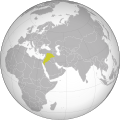Map of the Zengid dynasty at its greatest extent.