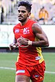 Aaron Hall playing for the Gold Coast in 2017