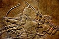 Image 97th-century BC relief depicting Ashurbanipal (r. 669–631 BC) and three royal attendants in a chariot. Ashurbanipal was the king of the Neo-Assyrian Empire which was the largest empire in history up to that point. (from History of Iraq)