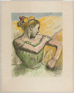 Danseuse, d'après Degas (1899).