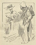 'Beg pardon, mum, could you give me a drink – anything but water?', published in The Bulletin, 27 June 1896.