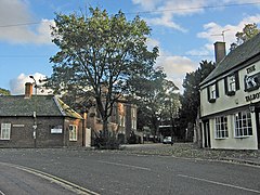 Belgrave Village with Belgrave Hall in the background