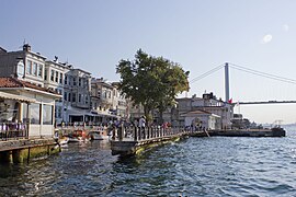 Beylerbeyi Harbor with the Bosphorus Bridge in the background