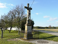 Calvaire en grès et fer forgé (1928) de Bœsenbiesen.