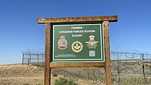 Former Canadian Forces Alsask Sign