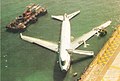 Image 9China Airlines Boeing 747 crash landed and ended up in the harbour. (from History of Hong Kong)