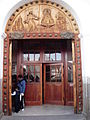 Porta da Igreja Nossa Senhora de Copacabana.