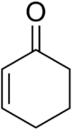 Skeletal formula of cyclohexenone