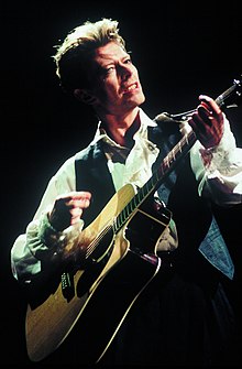 David Bowie performing in 2002