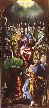 Pentecost 1597-1600 275 x 127 cm Museo del Prado (Madrid)