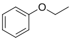 Skeletal formula of ethyl phenyl ether