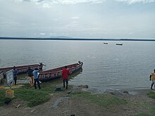 Fishermen on Lake Edward