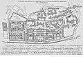 Plan des bâtiments de l'Hôpital civil et de la Faculté de médecine de Strasbourg (1921)