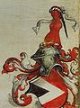 Coat of arms by Durer on the Haller Madonna