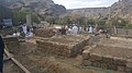 Graves of the three Dāʿīs being uncovered at Hisn Af'ida