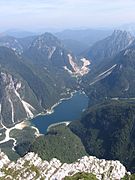 Le lac vu de la Cima del Lago.