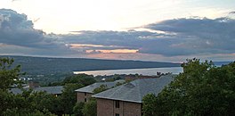 View of the southern end of Cayuga Lake