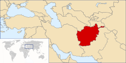 Location of Islamic State of Afghanistan