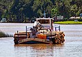 Log boat, Rio Paranacito II approaching Tigre