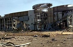 The terminal of Luhansk airport after the battle ended in September of 2014.