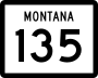 Montana Highway 135 marker