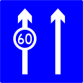 45b) — Lane use sign