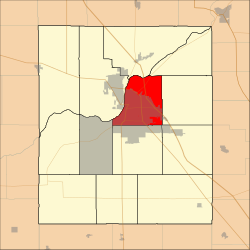 Location in Tippecanoe County