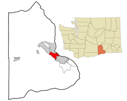 Location of south Richland, Washington