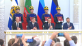Ceremonia de firma de los acuerdos de anexión de Donetsk, Lugansk, Zaporiyia y Jersón a Rusia.