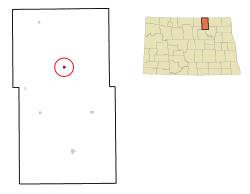 Location of Rocklake, North Dakota