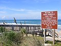 Beach access ramp at North Peninsula State Park