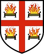 Arms of Queen Elizabeth College, merged into King's c1985