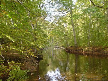 In Ridley Creek State Park 39°56′57″N 75°25′48″W﻿ / ﻿39.9491°N 75.4301°W﻿ / 39.9491; -75.4301﻿ (Ridley Creek State Park)