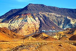 View of Ryan, California from Death Valley National Park, at the junction of Furnace Creek Road and Ryan Road