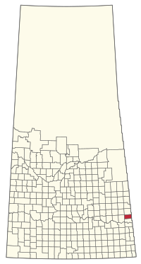 Location of the RM of Langenburg No. 181 in Saskatchewan