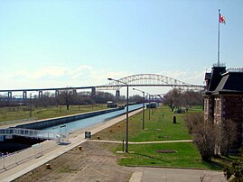 View of the Sault Ste. Marie Canal