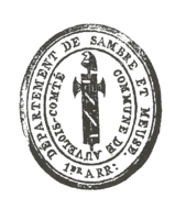 Cachet de la mairie d'Auvelais-le-Comté;