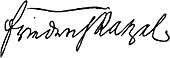 signature de Friedrich Ratzel