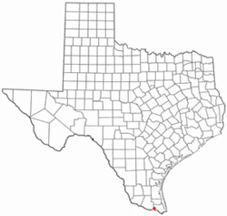 Location of Santa Maria, Texas