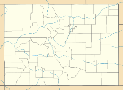 Location map USA Colorado