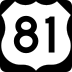 U.S. Highway 81 marker